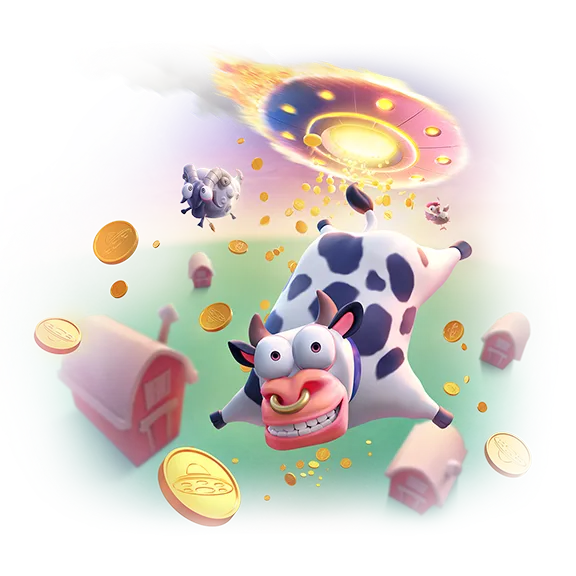Farm Invaders PG SLOT สล็อตฟาร์มวัว เล่นง่าย ได้เงินจริง โบนัสจัดเต็ม