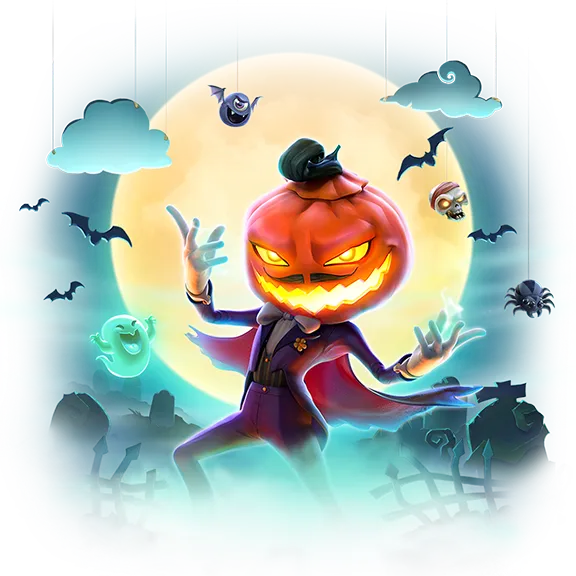 ภาพเกม Mr. Hallow-Jackpot PG SLOT ธีมฮาโลวีนสุดสยอง