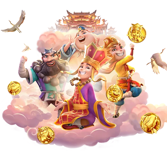 หน้าจอการเล่น Journey To The Wealth PG SLOT แสดงวงล้อ 5 รีล 3 แถว และสัญลักษณ์ต่าง ๆ